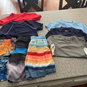 Boy swimwear lot-8 pieces size 8-12
